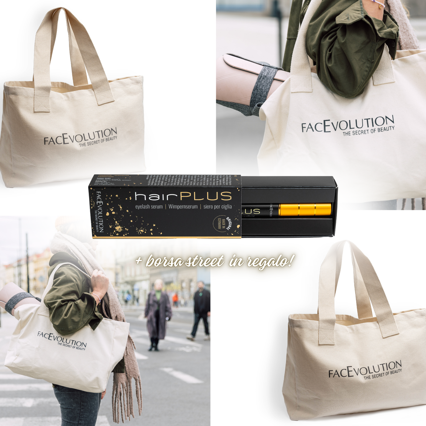 HairPLUS Siero + Borsa STREET in Omaggio!